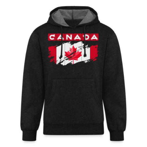 Canada, Inspired by the Canadian flag - Unisex Organic Hoodie