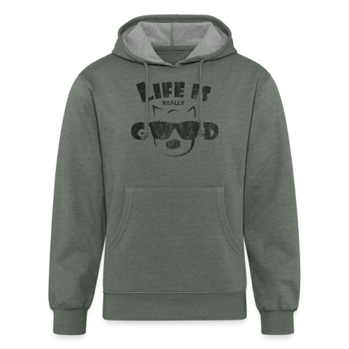 Life Is Really Good Dogs - Unisex Organic Hoodie