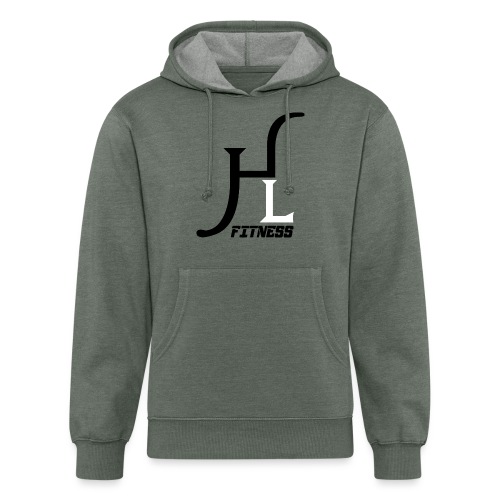 HIIT Life Fitness logo white - Unisex Organic Hoodie