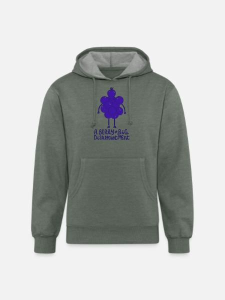 Berry big - Unisex Organic Hoodie - heather military green