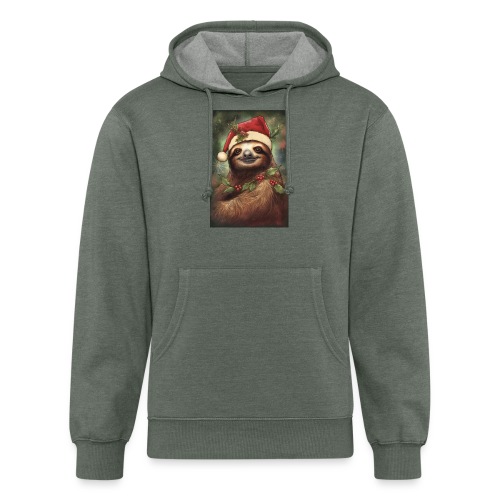Christmas Sloth - Unisex Organic Hoodie