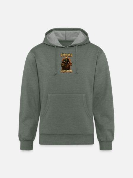 Stocks Passion - Unisex Organic Hoodie - heather military green