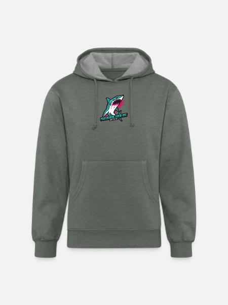 Professional Shark Bait. Unpaid! - Unisex Organic Hoodie - heather military green