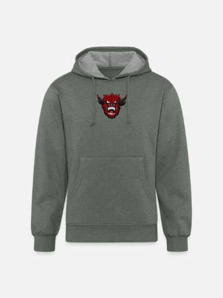 AnarchyMon - Unisex Organic Hoodie - heather military green