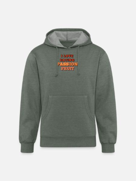 Passion Fruit - Unisex Organic Hoodie - heather military green