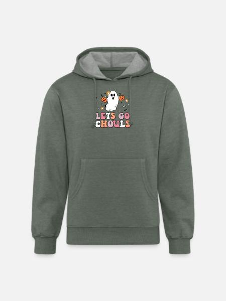 Lets go chouls - Unisex Organic Hoodie - heather military green