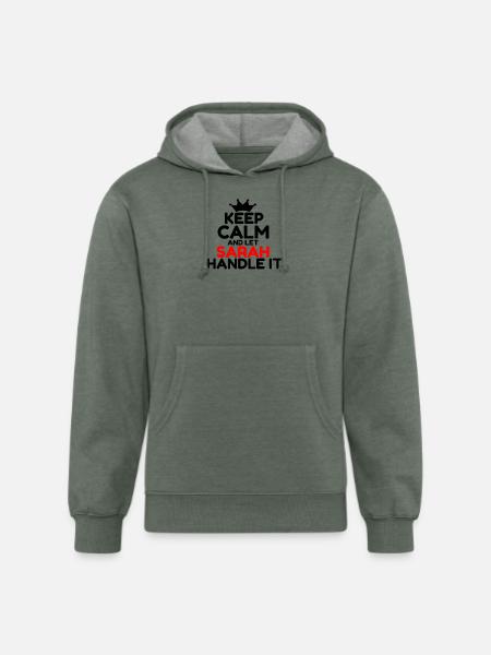 SARAH - Unisex Organic Hoodie - heather military green