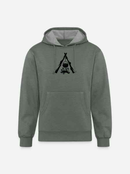 Bonfire - Unisex Organic Hoodie - heather military green
