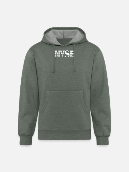 Nyse New York Stock Exchange - Unisex Organic Hoodie - heather military green