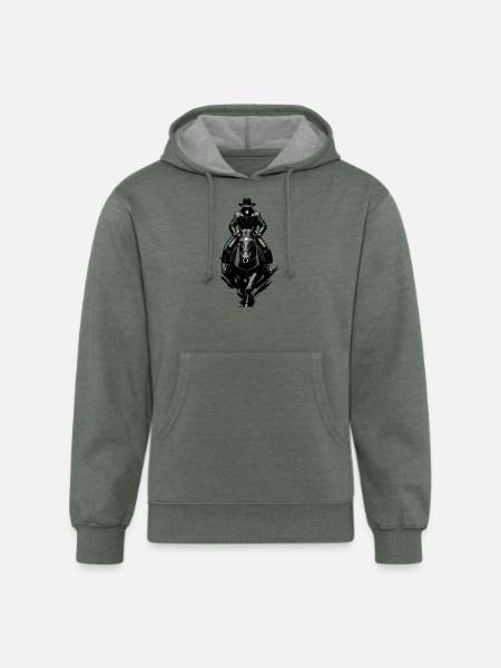 Horseman - Unisex Organic Hoodie - heather military green