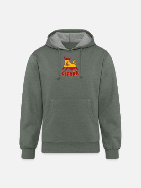 Spain / Espana Bull - Unisex Organic Hoodie - heather military green