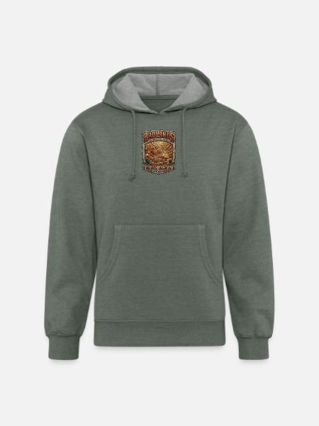 Badlands National Park Tee - Unisex Organic Hoodie - heather military green