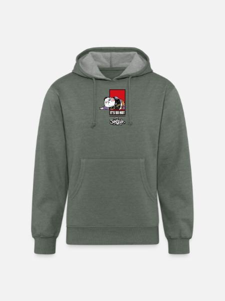 JunStyle Premium Streetwear Fury Heatwave 08 - Unisex Organic Hoodie - heather military green