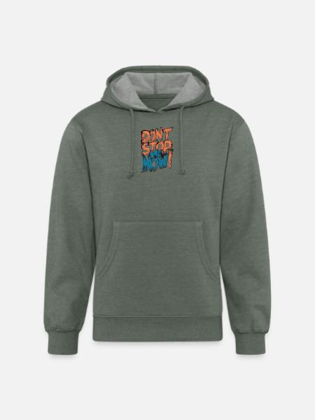 Limitless Energy Burst - Unisex Organic Hoodie - heather military green