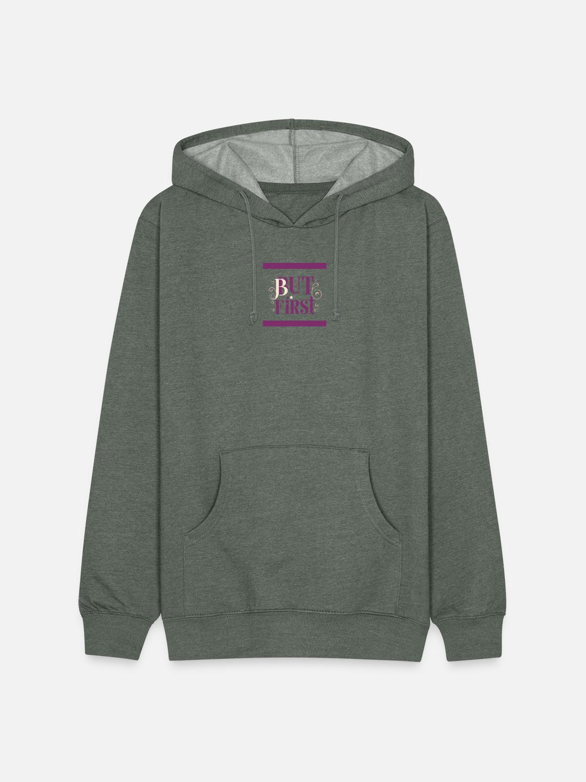 Whimsical - Unisex Organic Hoodie - heather military green - Front