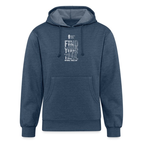 Find Your Trail Topo: National Trails Day - Unisex Organic Hoodie