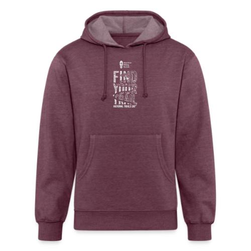 Find Your Trail Topo: National Trails Day - Unisex Organic Hoodie