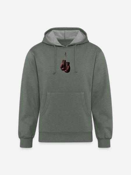 Boxing - Unisex Organic Hoodie - heather military green