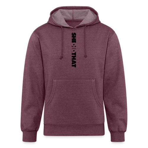 She Did That Large Design - Unisex Organic Hoodie