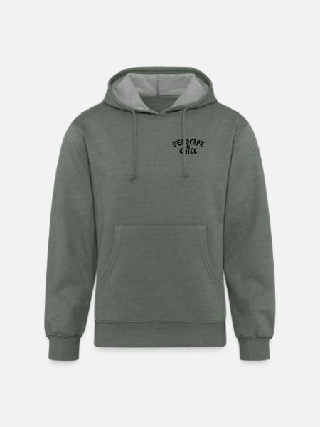 Deadlift and Chill - Unisex Organic Hoodie - heather military green