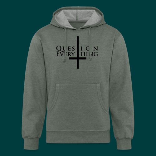 Question Everything (WHT) - Unisex Organic Hoodie