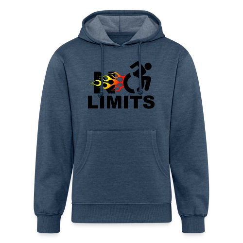 No limits for this wheelchair user * - Unisex Organic Hoodie