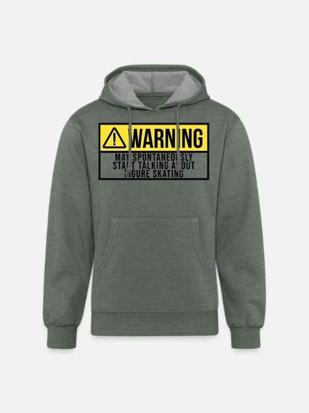 Figure Skate - Unisex Organic Hoodie - heather military green