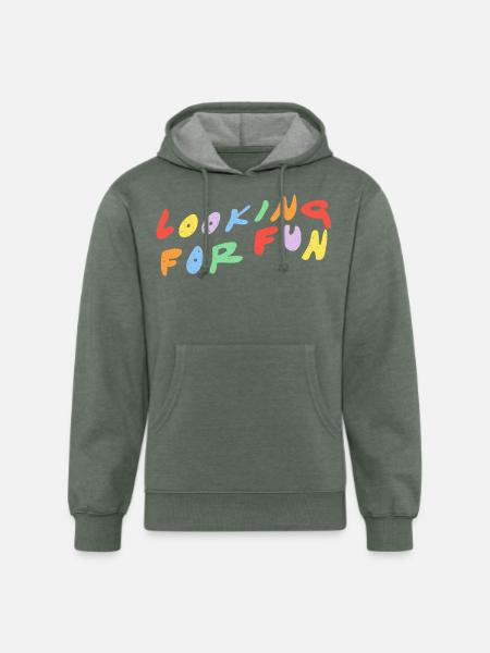 Looking for Fun - Unisex Organic Hoodie - heather military green