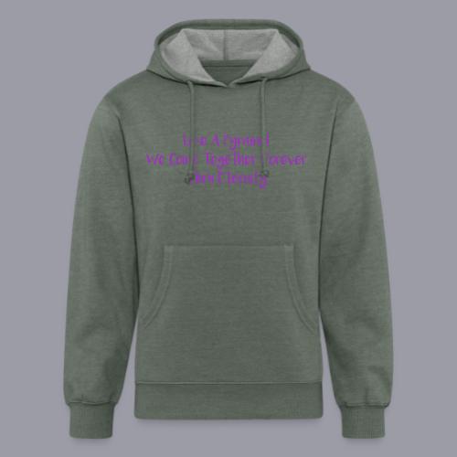 TOGETHER FOREVER (PURPLE PRINT) - Unisex Organic Hoodie