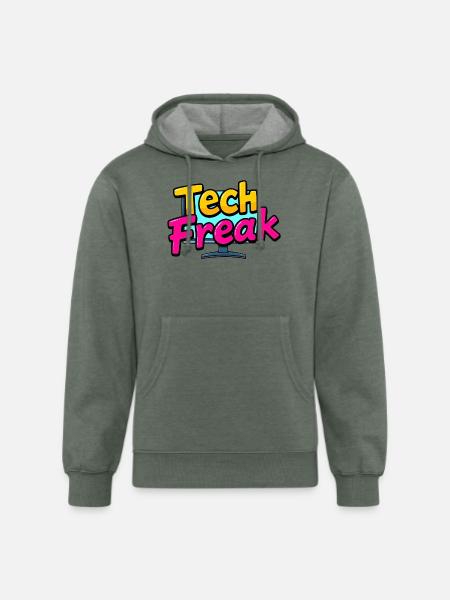 Tech Freak - Unisex Organic Hoodie - heather military green