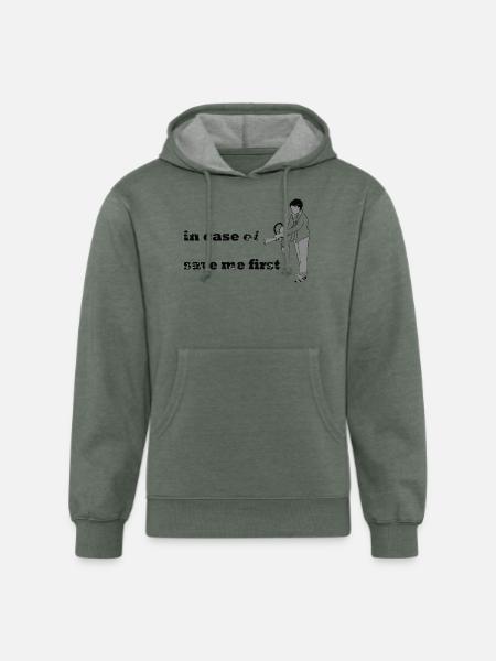 In Case of Emergency - Unisex Organic Hoodie - heather military green