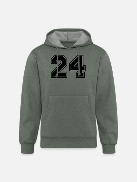 24 - Unisex Organic Hoodie - heather military green