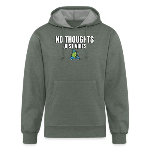 No Thoughts Just Vibes Funny Frog Shirt - Unisex Organic Hoodie