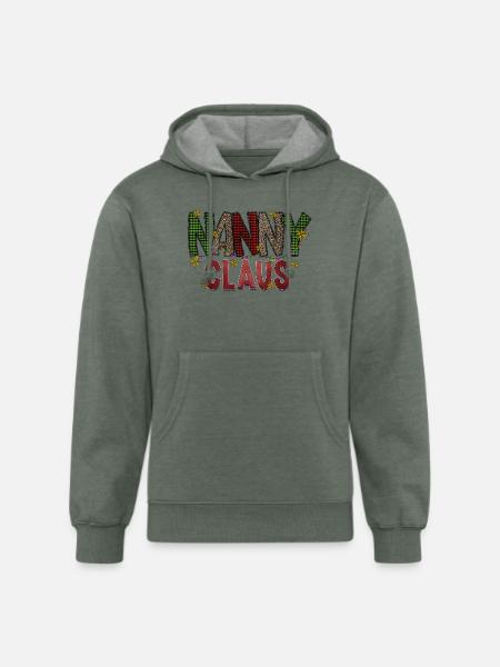 Nanny Claus - Unisex Organic Hoodie - heather military green