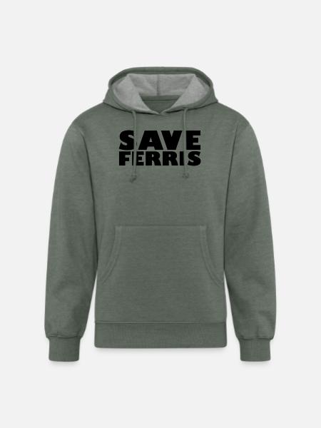 Save Ferris 70s - Unisex Organic Hoodie - heather military green