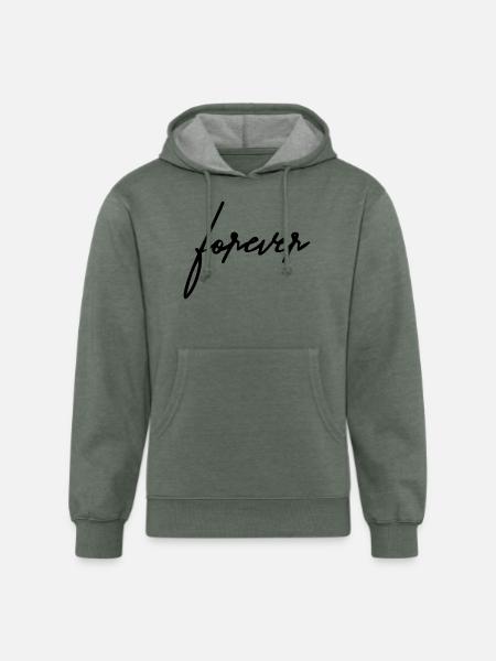 Relatable Quote Design - Unisex Organic Hoodie - heather military green
