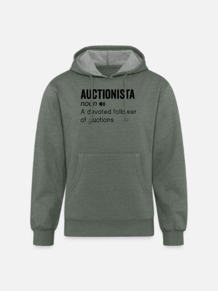 Auctionista definition - Unisex Organic Hoodie - heather military green