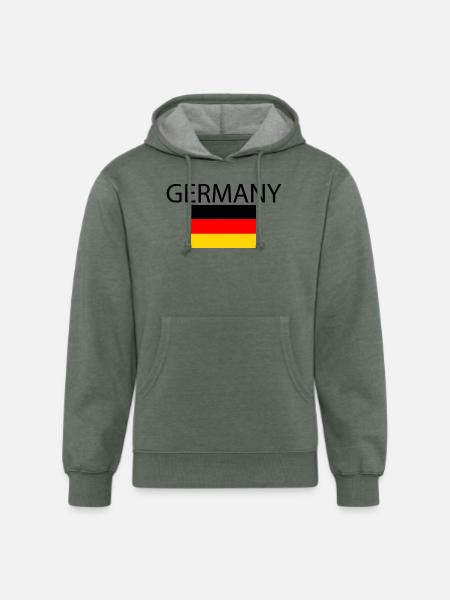 Germany - Unisex Organic Hoodie - heather military green