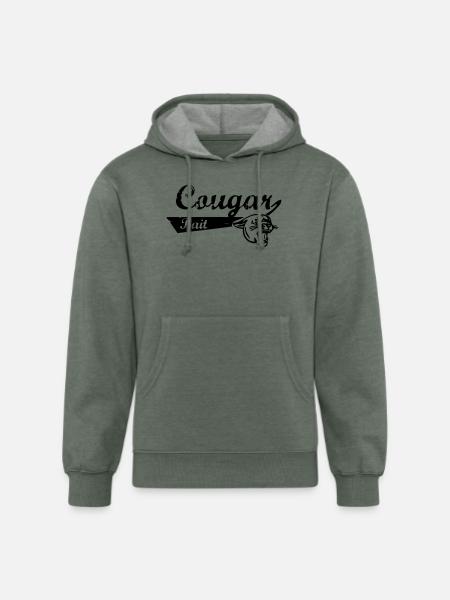 cougar bait - Unisex Organic Hoodie - heather military green