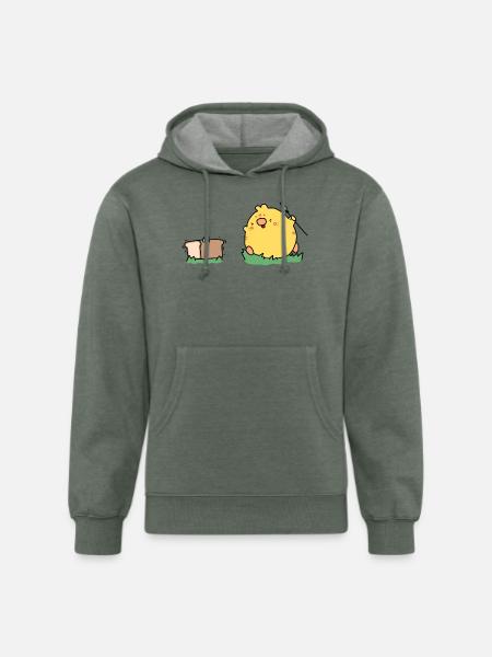 Bread Hunting - Unisex Organic Hoodie - heather military green