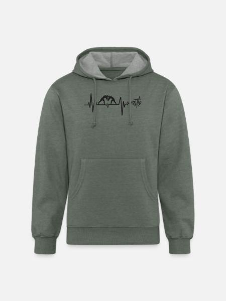 wrestle - Unisex Organic Hoodie - heather military green