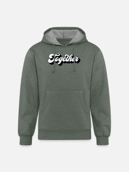 Together - Unisex Organic Hoodie - heather military green