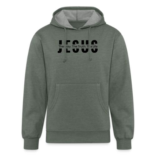 Jesus the Truth and the Life Bible Verse Merch - Unisex Organic Hoodie