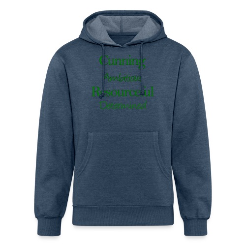 cunning ambitious resourceful determined green fon - Unisex Organic Hoodie