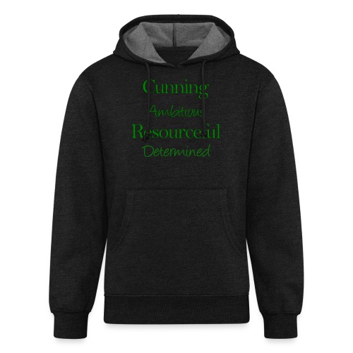 cunning ambitious resourceful determined green fon - Unisex Organic Hoodie