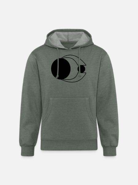 Lunar Vision T-SHIRT - Unisex Organic Hoodie - heather military green