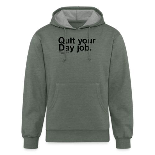 Day job in black - Unisex Organic Hoodie