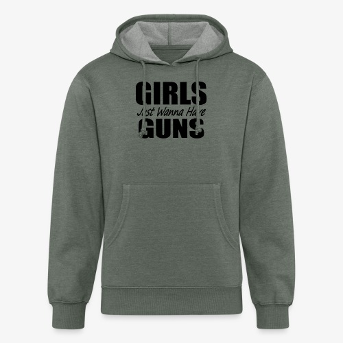 Girls Just Wanna Have Guns white GymTeez - Unisex Organic Hoodie