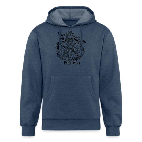 Eat Me Drink Me Podcast revamped logo - Unisex Organic Hoodie