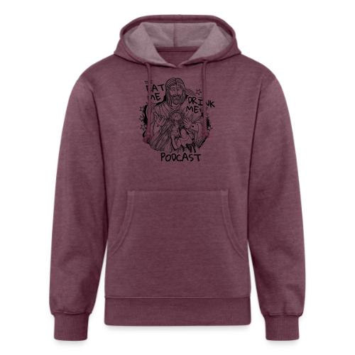 Eat Me Drink Me Podcast revamped logo - Unisex Organic Hoodie
